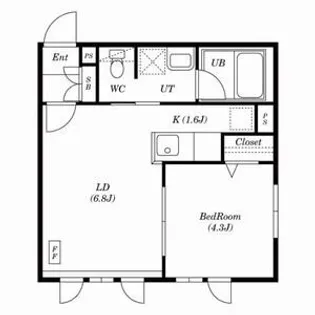 マリンパレス月寒壱番館【302号室号室】の間取り