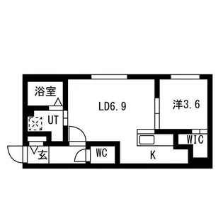 AREA西岡51【301号室】の間取り