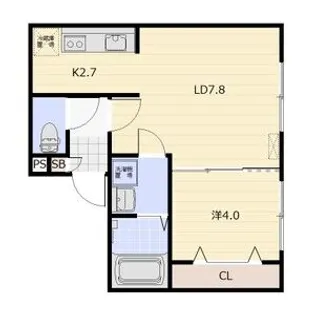 MAISON DE H(メゾン・ド・アッシュ)【1階】の間取り