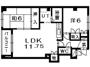 清田サンハイム羊ヶ丘通り【3階】の間取り