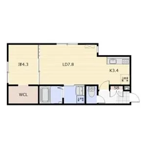 FACET SOLIS(ファセット ソリス)【4階】の間取り