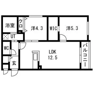 LIEN 南郷6(リアン)【2階】の間取り