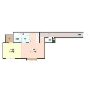 プルメリア菊水上町【202号室】の間取り