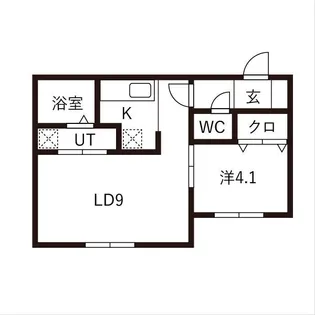 レトワール平岸【201号室】の間取り