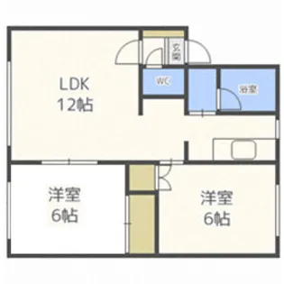 プリンスコートⅠ【202号室】の間取り