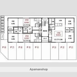 GOLD LEAF【1階】の間取り