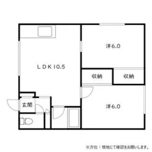 メゾンド北野【0201号室】の間取り