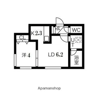北海道札幌市豊平区美園四条1丁目【マンション】の間取り
