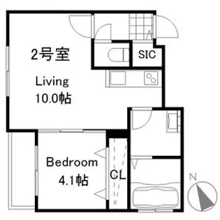 AXISーWILL MISONO STA.【4階】の間取り