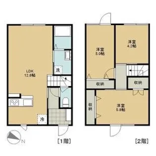 レトアB【1階】の間取り