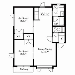 エースティック西岡A【202号室号室】の間取り