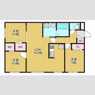 ザ・レジデンス南平岸【1階】の間取り