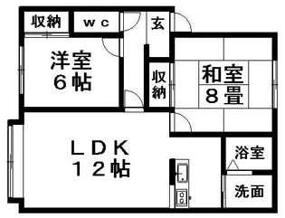 アップルC【3階】の間取り