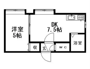 アーバンコート南郷Ⅰ【203号室】の間取り
