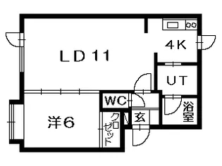 ハウスオブローズ【101号室】の間取り