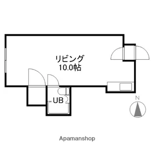 日勝ビル本通【3階】の間取り