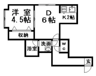 ファーストステージ【105号室】の間取り