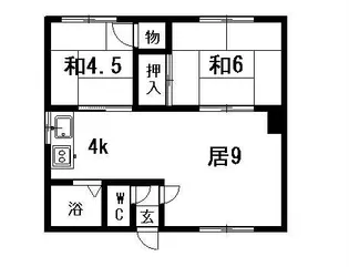 NORTH FIELD壱番館【1階】の間取り