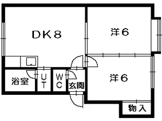 ダイヤフレンド平岡【102号室】の間取り