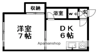 コーポあじさい【201号室】の間取り