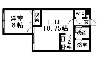 ネストコート【201号室】の間取り