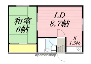 コーポさかい【7号室】の間取り