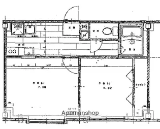 澄川第三銀座パレス【405号室】の間取り