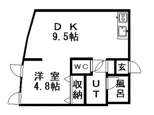 KIRAMECK月寒中央【205号室】の間取り