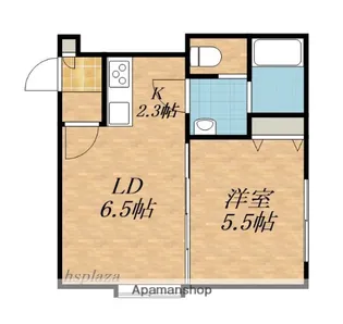 アークシティ西岡【302号室】の間取り