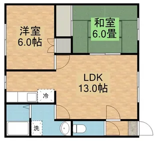 サンフラワーA【102号室】の間取り
