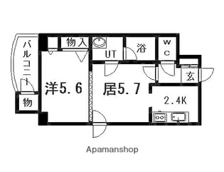 ピルエットアタカ【503号室】の間取り