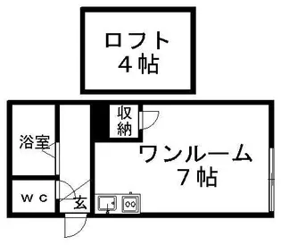 ニキハウス平岡【103号室】の間取り