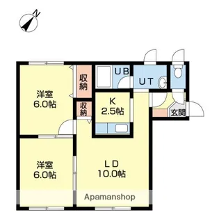 マンション・エムツー【101号室】の間取り