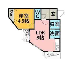 エフォール望【301号室】の間取り