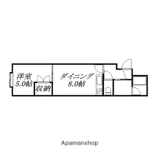 広和ハイツNO,8【207号室】の間取り