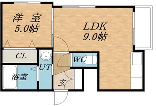 グランディール月寒2ー6【203号室】の間取り