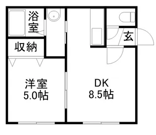 サザンヒルズ弐番館【201号室】の間取り