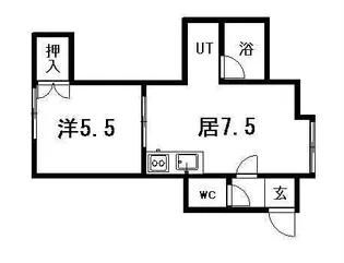 グリーンヒルハイツ【203号室】の間取り