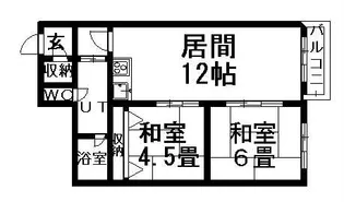 宮口コーポ【301.号室】の間取り