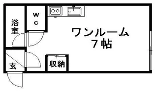JPコート美園Ⅲ【203号室】の間取り