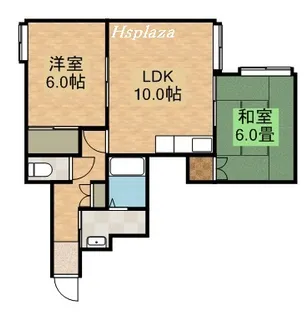 ピアコート平岡E【00102号室】の間取り