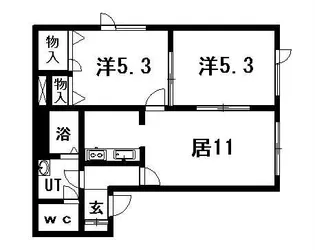 サニーB棟【101号室】の間取り