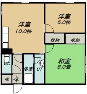ビバリーヒル宮北【202号室】の間取り