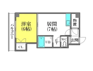 コート豊平【00506号室】の間取り