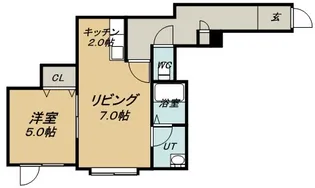 プランドール【102号室】の間取り