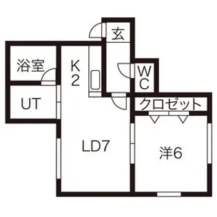 ラフィーネ南郷【2階】の間取り