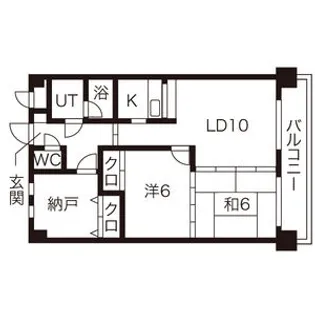 ロイヤルレインボー平岸 B棟【815号室】の間取り