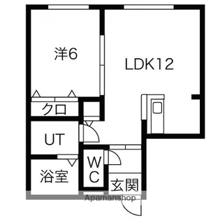 コンフォート美園4条【4階】の間取り
