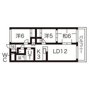 プリムラK3【207号室】の間取り