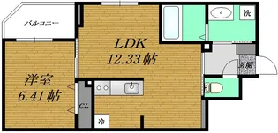 カスタムルーム月寒中央【3階】の間取り